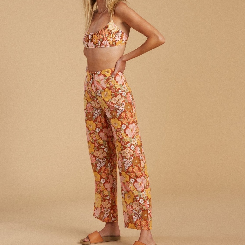 billabong x the salty blonde - break point floral straight pants